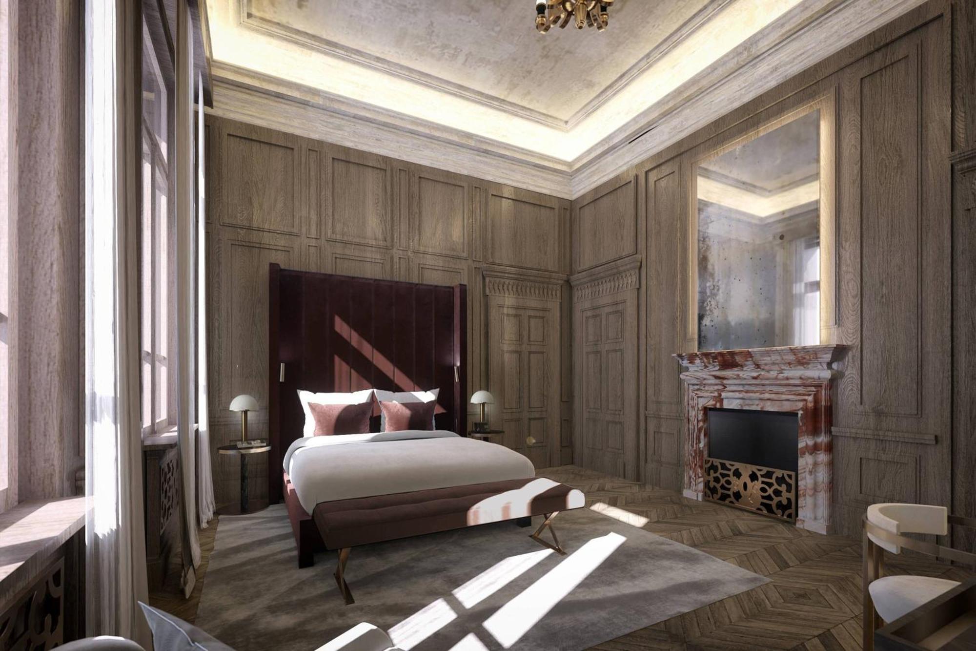 The Marmorosch Bucharest, Autograph Collection Hotel Eksteriør billede The bedroom of the 1906 suite