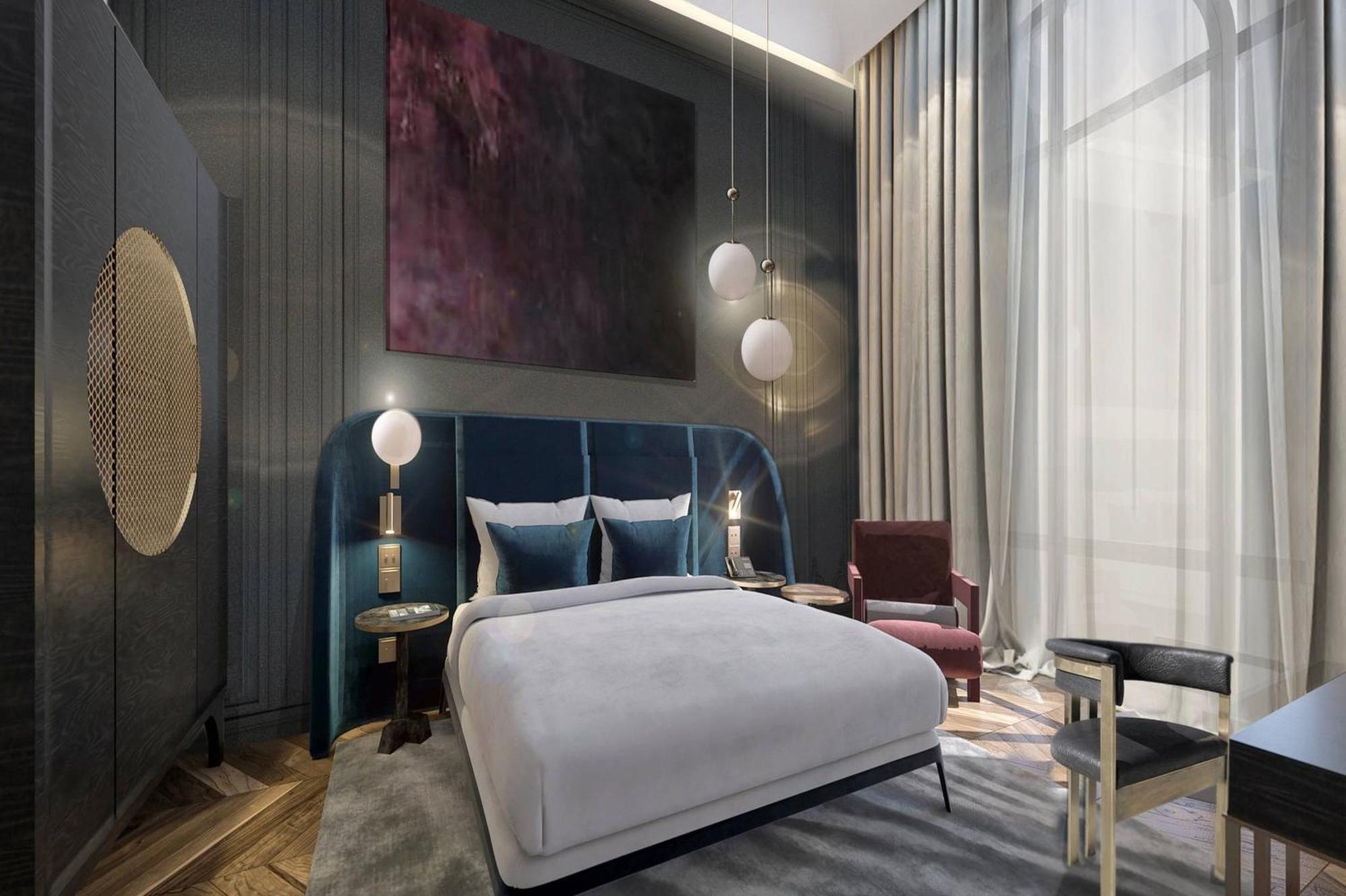 The Marmorosch Bucharest, Autograph Collection Hotel Eksteriør billede A bedroom at the hotel