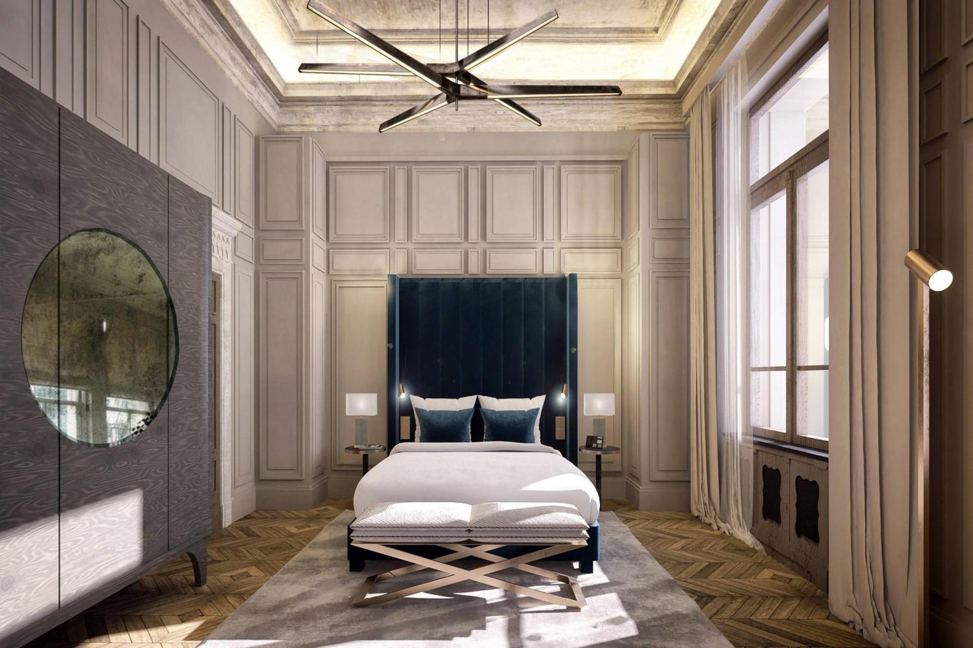 The Marmorosch Bucharest, Autograph Collection Hotel Eksteriør billede The bedroom of the 1920s apartment